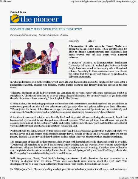 Silk Born With Natural Colours