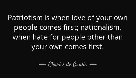 Somewhere In Between Politics, Patriotism & Nationalism