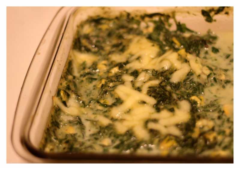 Spinach And Babycorn Bake