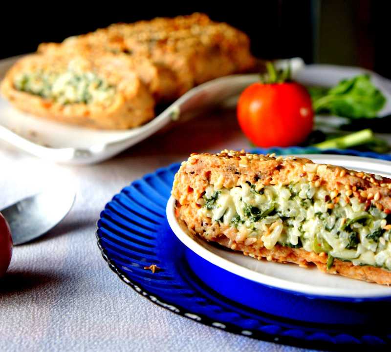 Spinach And Rice Chicken Roulade