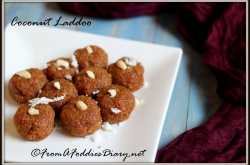Sticky Coconut laddoo ~ FromAFoodiesDiary