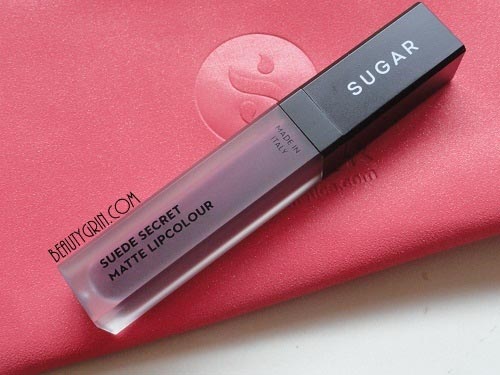 Sugar Cosmetics Suede Secret Matte Lip Colour In 03 Velvet Violet : Review, Swatch And LOTD