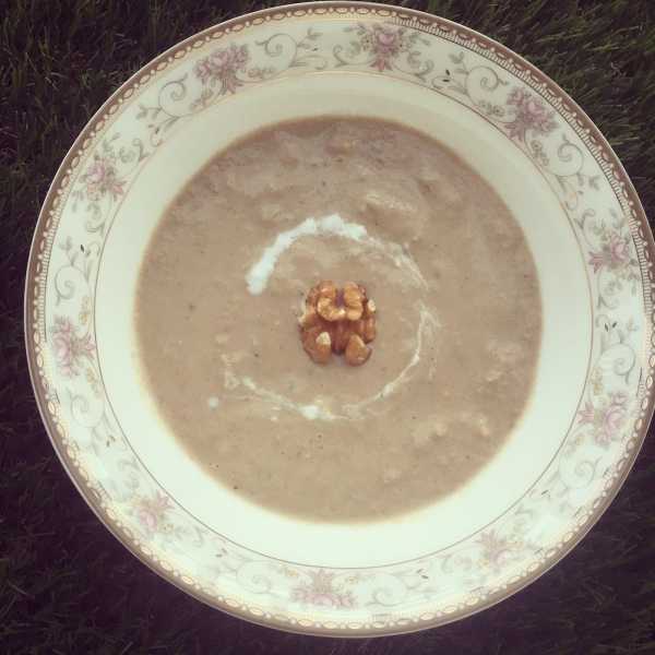 Super Healthy  Mushroom & Walnut Soup !!
