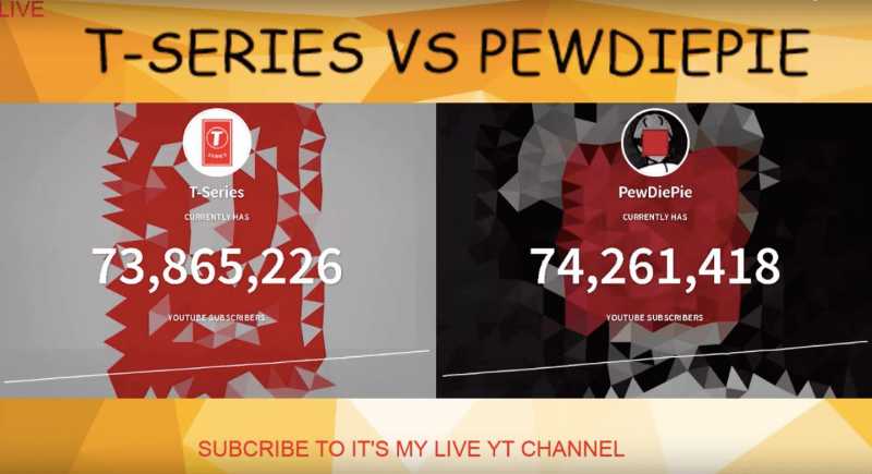 Support T-series | Watch Live Subscriber Count With Song