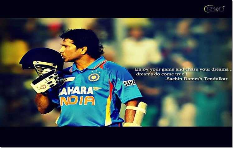 Thank You Sachin-from A Fan!