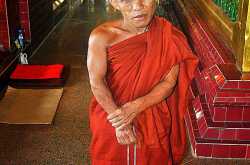 The Dwarfed Monk at Mandalay