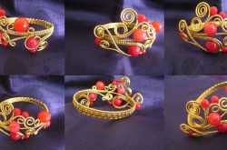The Red and gold Bangle