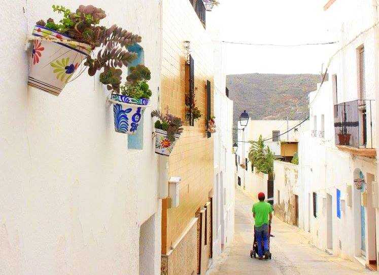 The Dazzling White Mountain Village Of Nijar In Spain
