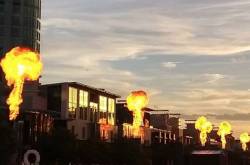 The inspiration for the fireballs at Crown Casino