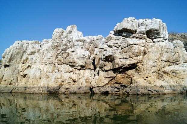 The Marble Cliffs Of Bhedaghat