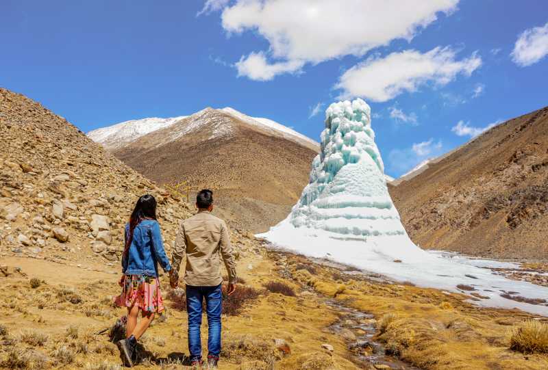 This Unique Ice Stupa In Ladakh Is Something Everyone Needs To See