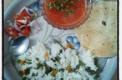 Tomato Soup and Vegetable Pulav