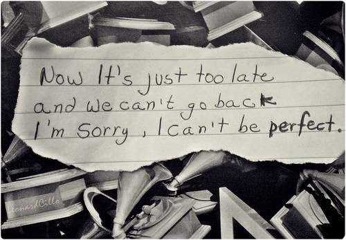 Too Late For A Sorry