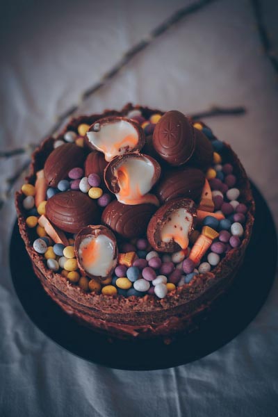 Trivial Spring | Easter Nest Chocolate Cake - Heuristic Kitchens