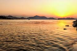 Umananda Temple and a Sunset over the Brahmaputra River - Shoe Bytes