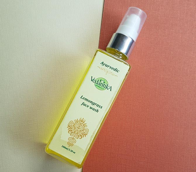 Vedantika Herbals Lemongrass Face Wash Review - Indian Beauty Hub
