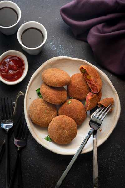 Veg Cutlet Recipe (With Air Fryer Instructions) - Cubes N Juliennes