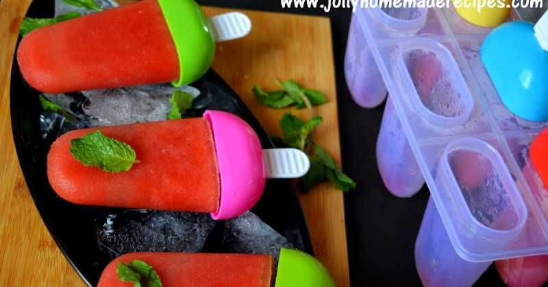 Watermelon Popsicle Recipe, How To Make Easy Watermelon Popsicle | 3 Ingredients Watermelon Popsicle