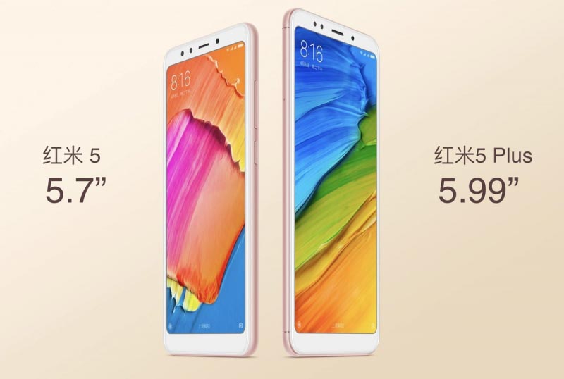 Xiaomi Redmi 5, Redmi 5 Plus Launched With Full View Display And Narrow Bezels - TechAkshay.com