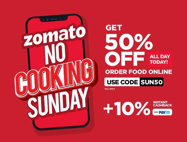 Zomato Coupon Codes - 50% Off