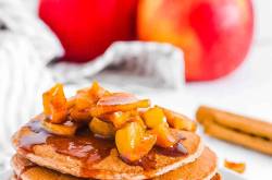 Healthy Vegan Apple Pancakes