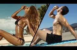 ommercials tend to show women in provocative poses no matter what product is being sold. What happens when you recreate them with men?